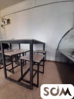 Продаю столы, стеллажи, 1-а спальная кровать с матрацем