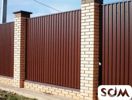 Профнастил для заборов оптом и в розницу.