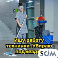 Ищу работу технички. Убираю подъезды.
