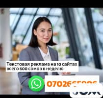 Текстовая реклама на 10 сайтах